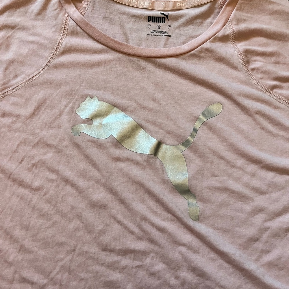 Puma Pink T-Shirt - Picture 2 of 5